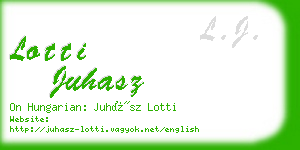 lotti juhasz business card